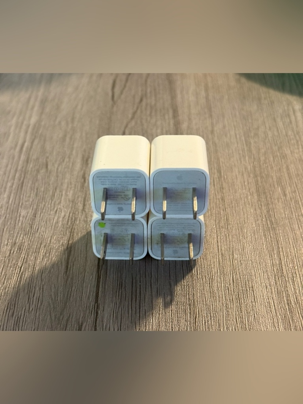 Lot of 4 Authentic Apple Cube Wall Chargers